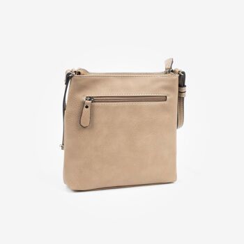 Petit sac à bandoulière, couleur camel, Série Minibags - 12x21 cm 2