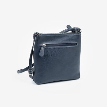 Petit sac bandoulière, couleur bleu, Série Minibags - 12x21 cm 2