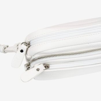 Petit sac à bandoulière, couleur blanche, Série Minibags - 21x14 cm 2