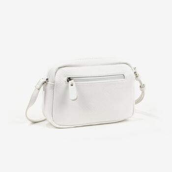 Petit sac à bandoulière, couleur blanche, Série Minibags - 21x14 cm 3