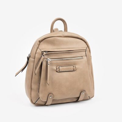 Rucksack für Damen, Kamelfarbe, Backpacks Series - 29x29x11 cm