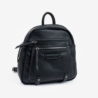 Sac à dos pour femme, couleur noire, Série Backpacks - 29x29x11 cm