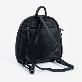 Sac à dos pour femme, couleur noire, Série Backpacks - 29x29x11 cm 4