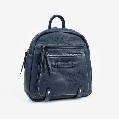 Sac à dos pour femme, couleur bleue, Série Backpacks - 29x29x11 cm