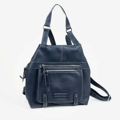 Backpack for women, blue color, Backpacks Series - 26x27x12 cm - Anti-theft