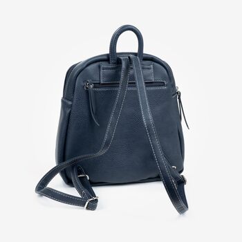 Sac à dos pour femme, couleur bleue, Série Backpacks - 26x27x12 cm 3