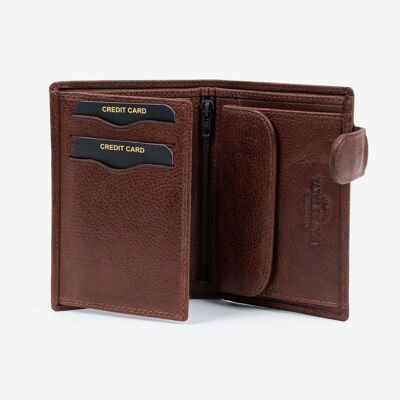 Leather wallet, leather color, Wash Leather Wallets Collection - 9x12 cm