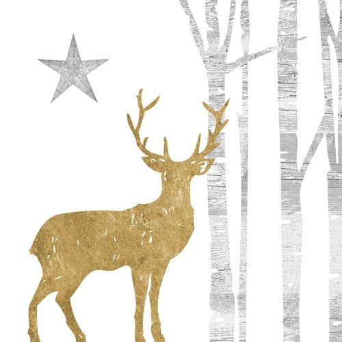 Mystic Deer gold Napkin 33x33
