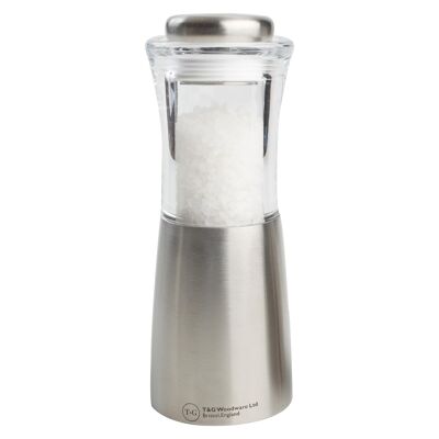 Clear Apollo Stainless Steel Salt Mill - By T&G