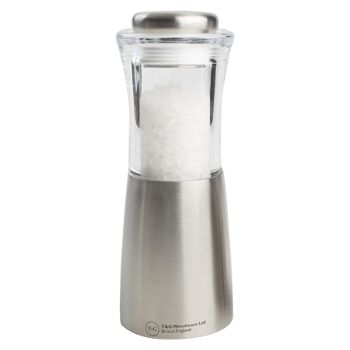 Moulin à sel en acier inoxydable Apollo transparent - Par T&G 1