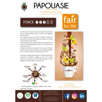Café grain ou moulu Papouasie Nouvelle guinée bio et équitable 3