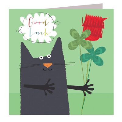 AA12 Carte Chat Bonne Chance