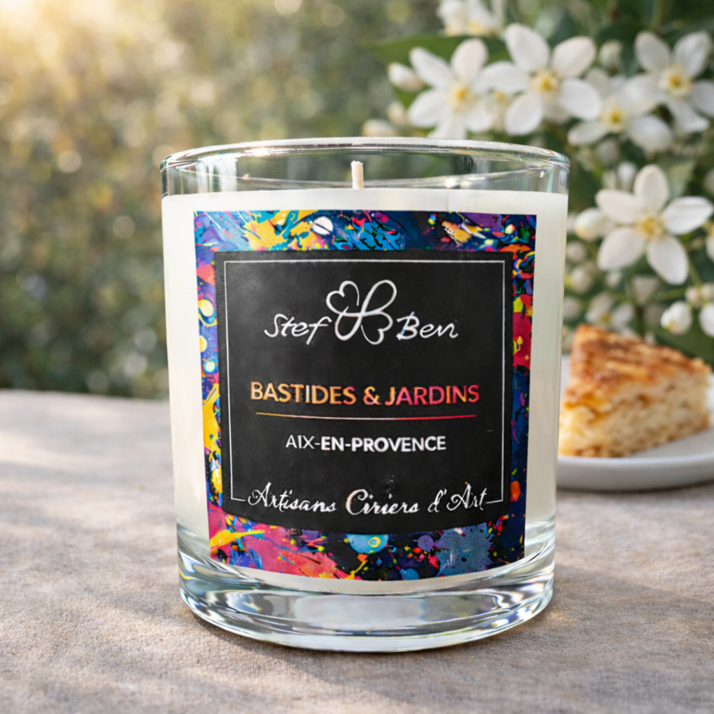 ORANGE FLOWER scented candle, hand-poured by ciriers d'art