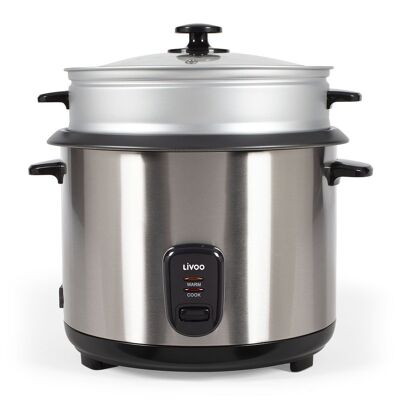 Stainless steel rice cooker and steamer