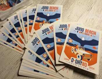 Carte postale "Juno-Beach" - D-Day 80 - commémoration du débarquement Normandie - illustration 2