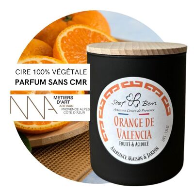 ORANGE DE VALENCIA scented candle, hand-poured by ciriers d'art