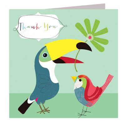 AA15 Carte de remerciement Toucan