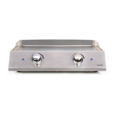 Stainless steel plancha 2 thermostats