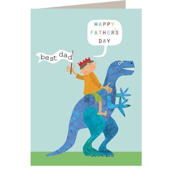 Carte dinosaure FF93 pour la fête des pères 1