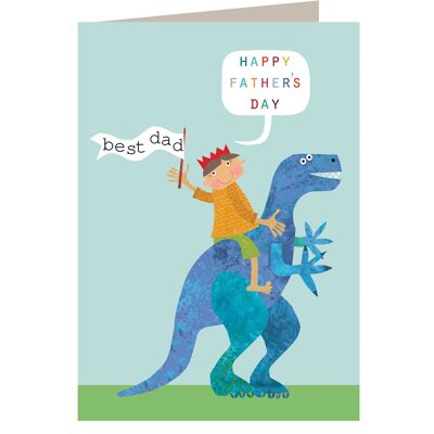 Tarjeta de dinosaurio del día del padre FF93