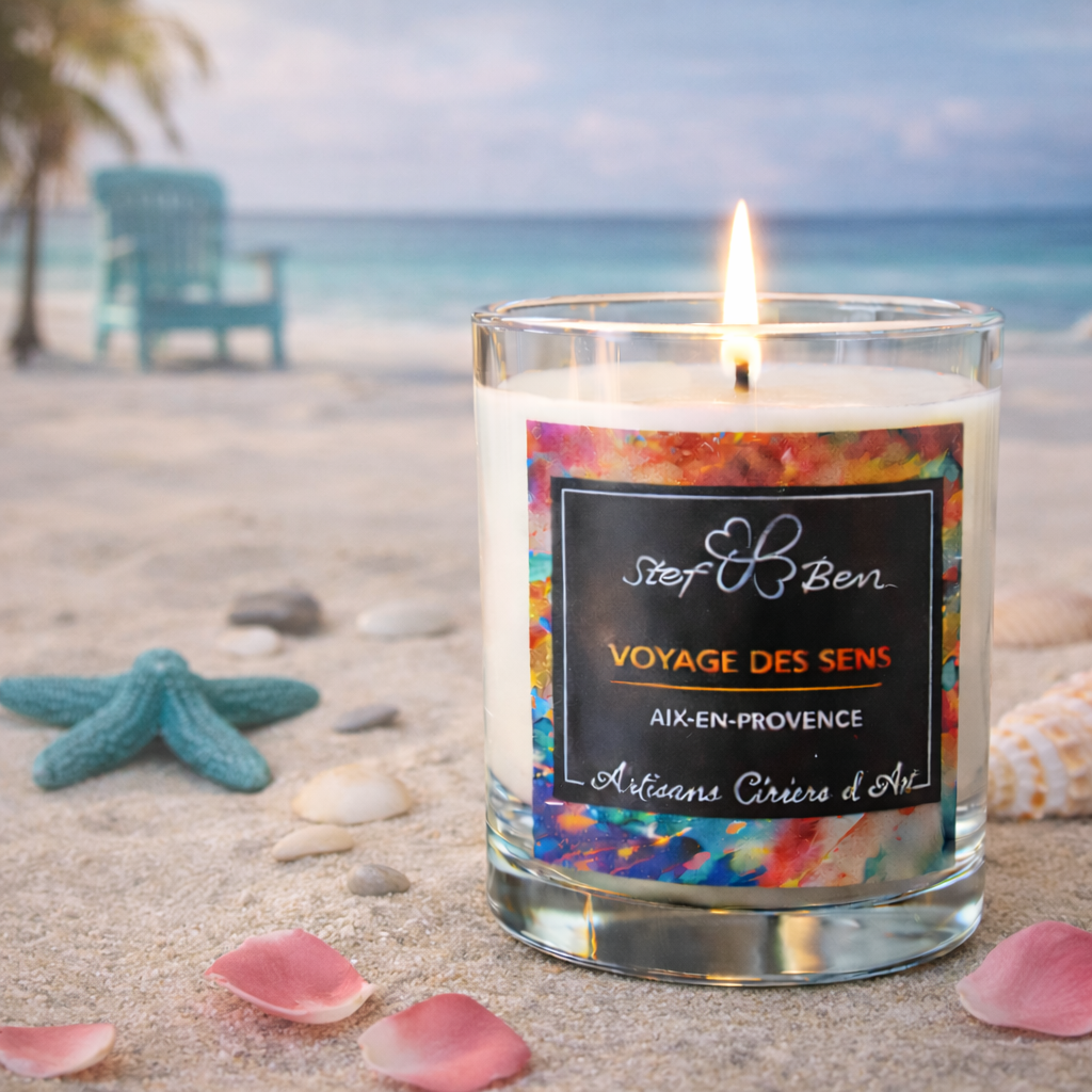 REVE D'ÉVASION scented candle, hand-poured by art wax makers