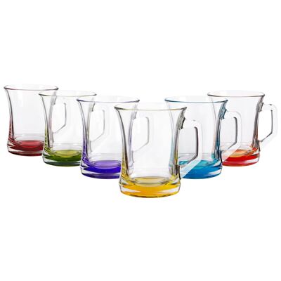 Tasse à café en verre à base multicolore Zen+ de 225 ml - Par LAV