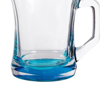 Tasse à café en verre à base multicolore Zen+ de 225 ml - Par LAV 6