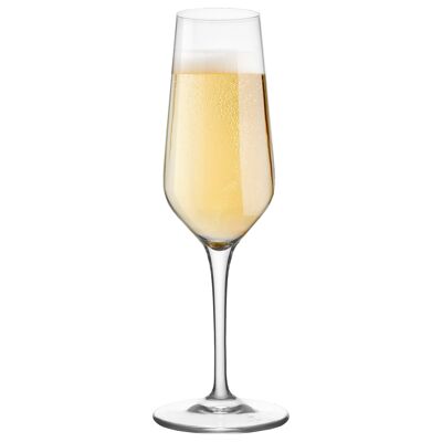 230ml Electra Glass Champagne Flute - By Bormioli Rocco