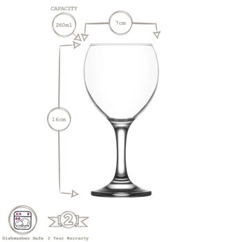 Verre à vin rouge Misket 260 ml - Par LAV 4