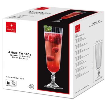 Verre à cocktail Sling America '20s 275 ml - Par Bormioli Rocco 5