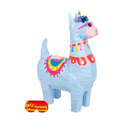 2-teiliges Lama-Pinata-Set mit Augenbinde – von Fax Potato