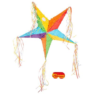 Juego de piñata de estrella de 2 piezas con venda para los ojos - Por Fax Potato