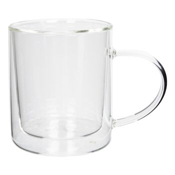 Mug en verre à double paroi de 360 ​​ml - Par Rink Drink 1