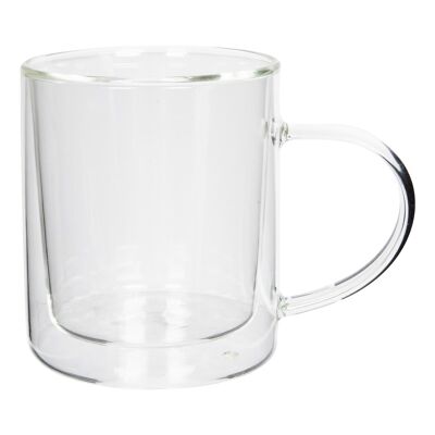 Taza de vidrio de doble pared de 360 ​​ml - By Rink Drink