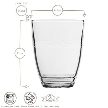 Verre Highball Gigogne 360 ​​ml - Par Duralex 4