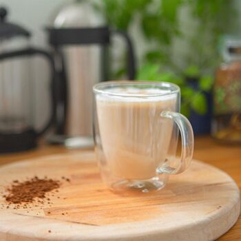 Tasse à café en verre à double paroi de 386 ml - Par Rink Drink 2