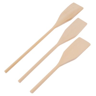 3pc Wooden Kitchen Spatula Set - 3 Sizes - By Ashley