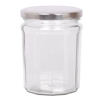 Pot de confiture en verre de 450 ml avec couvercle - Par Argon Tableware