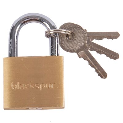 4cm Heavy-Duty Brass Padlock - By Blackspur