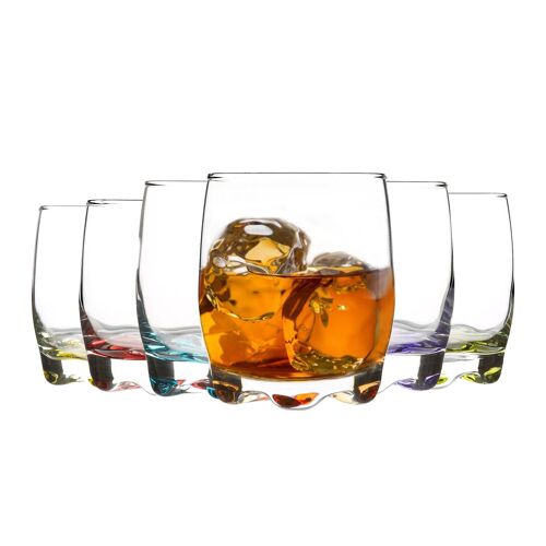 Adora 290ml Multicolour Whisky Glass - By LAV