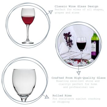 Verres à vin rouge classiques Argon Tableware - 340 ml - Palette de 1512 4