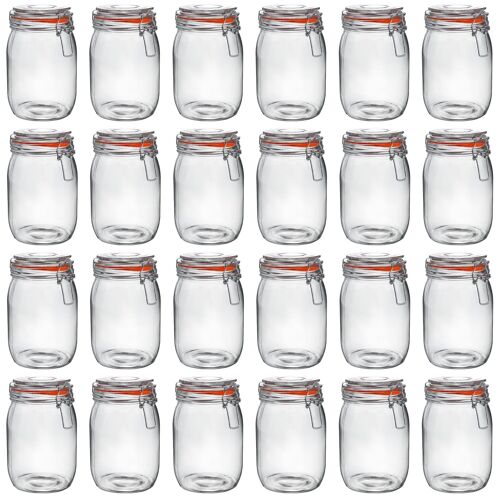 Argon Tableware Glass Storage Jars - 1000ml - Pallet of 576