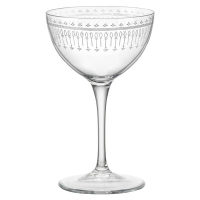 Bicchiere da Martini Bartender Novecento Art Déco da 235 ml - Di Bormioli Rocco