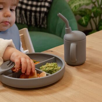 Plaque d'aspiration divisée en silicone pour bébé - Par Tiny Dining 4