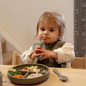 Plaque d'aspiration divisée en silicone pour bébé - Par Tiny Dining 11