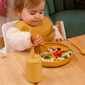 Plaque d'aspiration divisée en silicone pour bébé - Par Tiny Dining 25