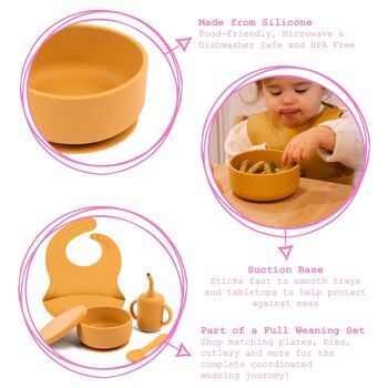 Bol à ventouse en silicone pour bébé - Par Tiny Dining 4