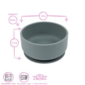 Bol à ventouse en silicone pour bébé - Par Tiny Dining 5