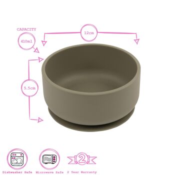 Bol à ventouse en silicone pour bébé - Par Tiny Dining 10