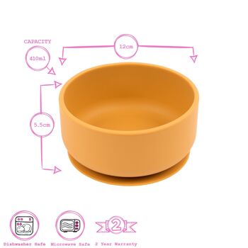 Bol à ventouse en silicone pour bébé - Par Tiny Dining 20